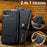DG.MING for iPhone 17e / 16e Case Detachable Split Leather Phone Cover - Black - 7