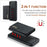 DG.MING M1 Series for iPhone 17e / 16e Case Kickstand PU Phone Cover with Detachable Wallet - Black - 5