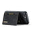 DG.MING M2 Series for iPhone 17e / 16e Case PU + PC + TPU Phone Cover Detachable Wallet - Black - 3