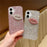 For iPhone 16 Plus Case Full Rhinestone Lip Decor TPU + PC Phone Back Cover - Pink - 2