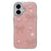 For iPhone 16 Plus Case Pearl Bow Epoxy Design TPU + PC Phone Back Cover - Pink - 1