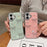 For iPhone 16 Case Pearl Bow Epoxy Design TPU + PC Phone Back Cover - Pink - 3