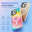 DUX DUCIS For iPhone 16 Pro Max Case  Zest Series Compatible with MagSafe Gradient TPU + PET Phone Cover - Gradient Rainbow - 4
