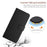 For Samsung Galaxy XCover7 Pro Case Wallet Imprint PU Leather Flip Folio Phone Cover - Black - 5