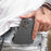 For Samsung Galaxy XCover7 Pro Case Grid Design Soft TPU Scratch-Proof Phone Cover - Black - 6