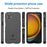 For Samsung Galaxy XCover7 Pro Case Grid Design Soft TPU Scratch-Proof Phone Cover - Black - 7
