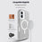 For iPhone 16 Case Compatible with MagSafe Shockproof TPU + PC Phone Back Cover - Transparent Grey - 3