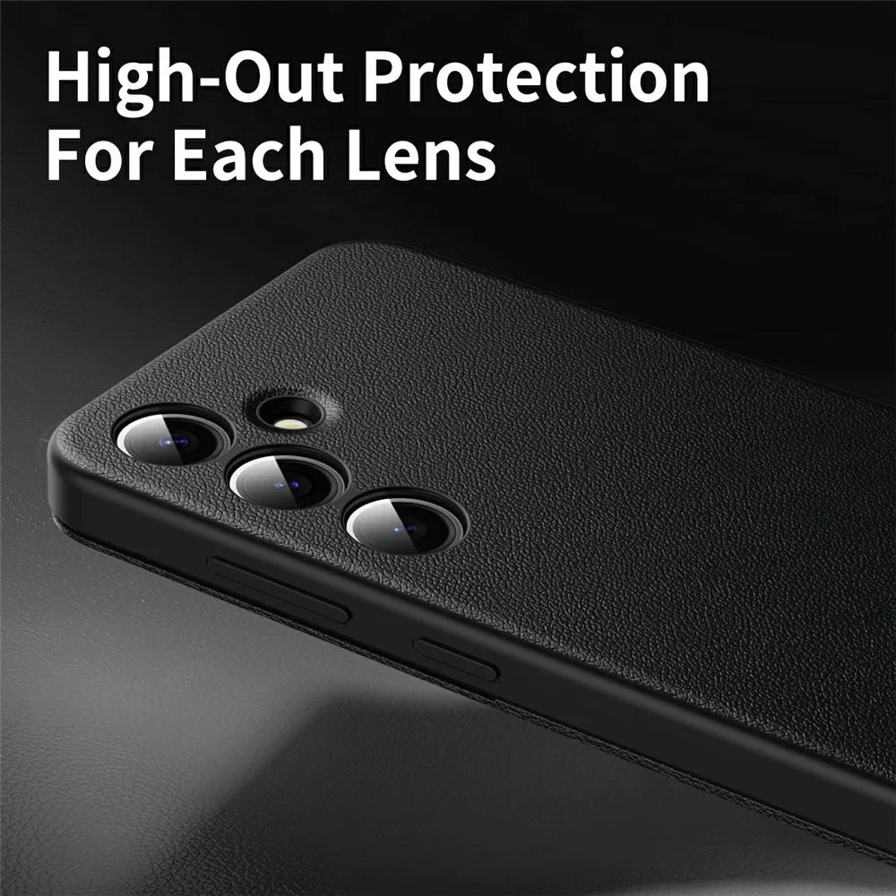 For Samsung Galaxy A56 5G Case with Card Holder Smart View Window PU Leather+PC+TPU Phone Cover - Black - 7