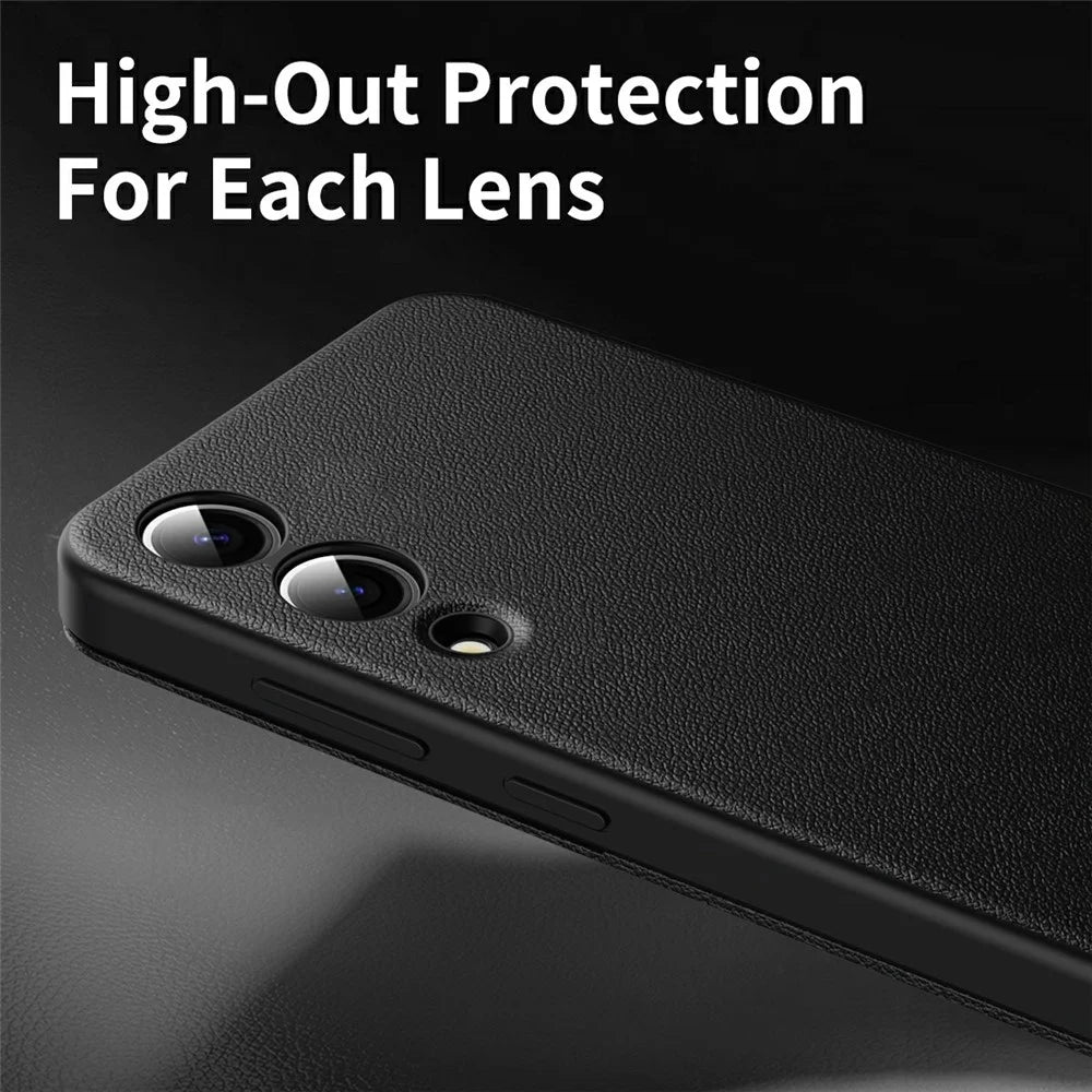 For Samsung Galaxy S25 Edge Case with Card Holder Smart View Window Leather Phone Cover - Black - 7