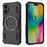 For iPhone 16 Plus Magnetic Case Butterfly Armor Hollow Heat Dissipation PC + TPU Phone Cover - Black - 1