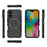 For iPhone 16 Plus Magnetic Case Butterfly Armor Hollow Heat Dissipation PC + TPU Phone Cover - Black - 4