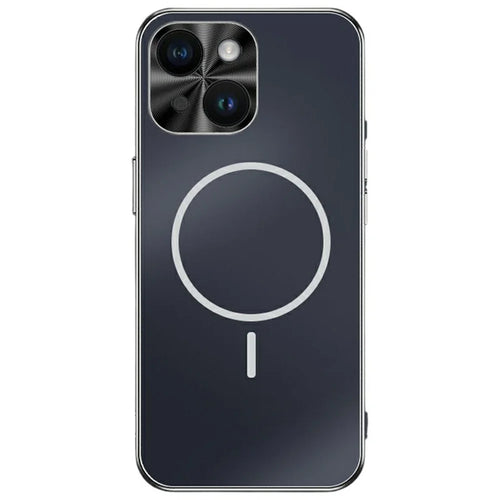 For iPhone 13 Case Compatible with MagSafe Acrylic + TPU Airbag Protection Phone Cover - Black - 1