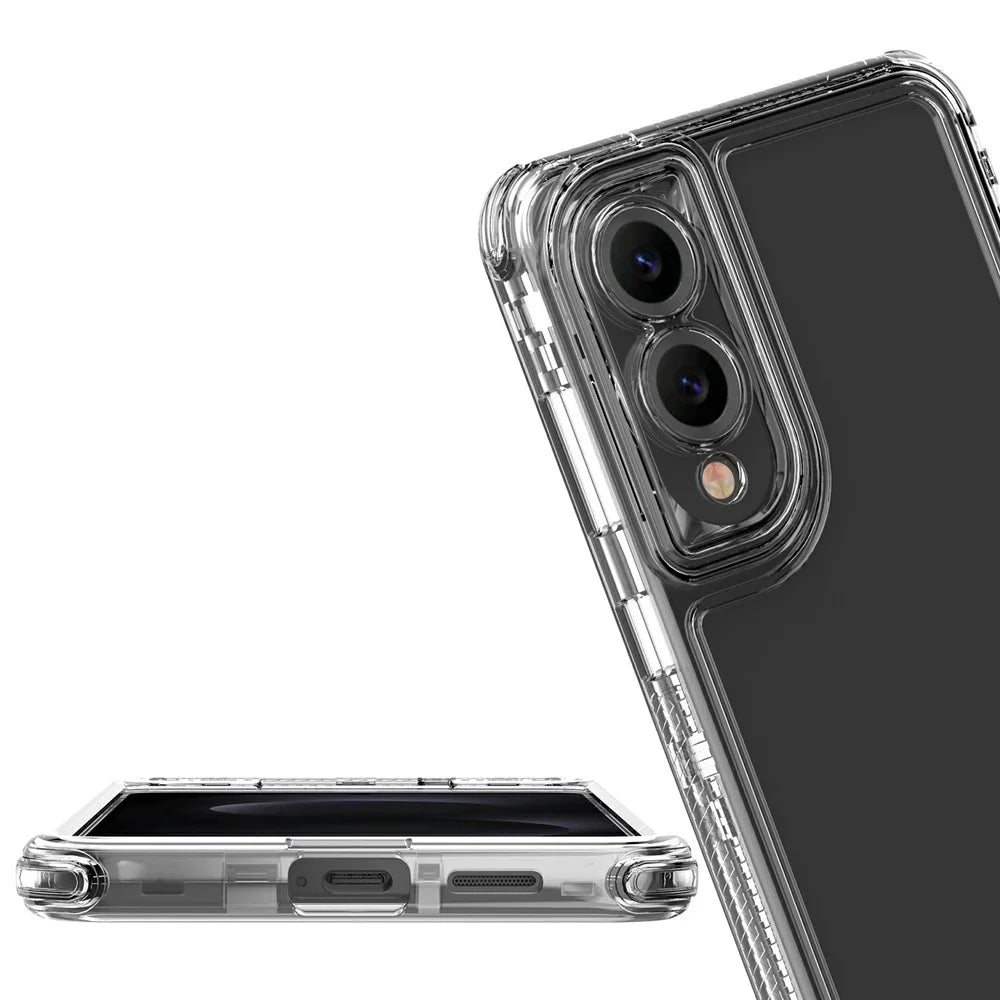 For Samsung Galaxy S25 Edge Case 3 in 1 Detachable Anti Drop Clear PC + TPU Phone Back Cover - 5