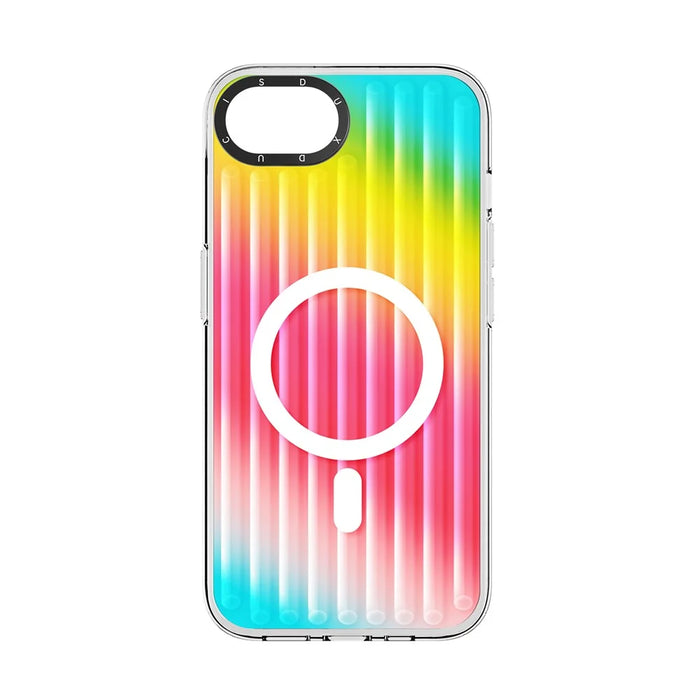DUX DUCIS For iPhone 17e / 16e Case  Zest Series Compatible with MagSafe Gradient TPU + PET Phone Cover - Gradient Rainbow - 2