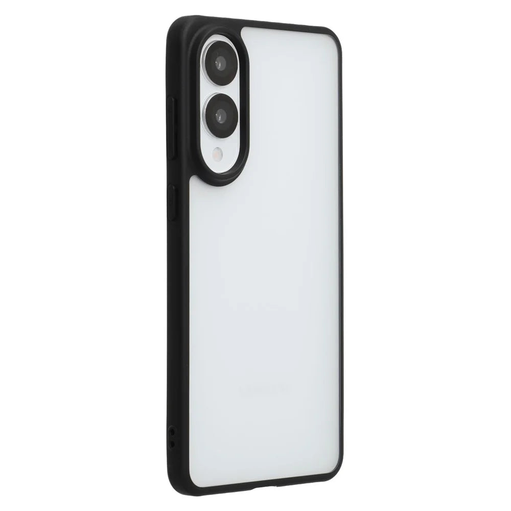 X-LEVEL For Samsung	Galaxy S25 Edge Case PC + TPU Matte Finish Protective Phone Cover - Black - 1
