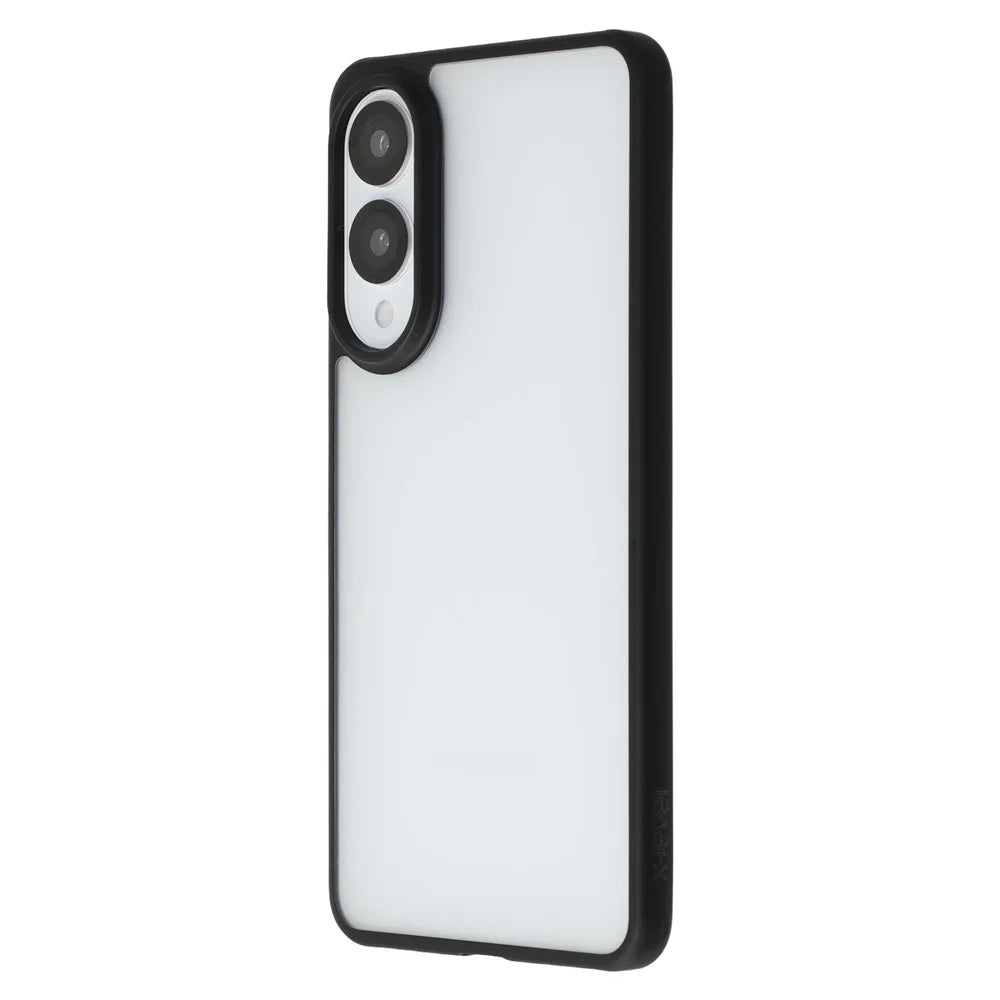 X-LEVEL For Samsung	Galaxy S25 Edge Case PC + TPU Matte Finish Protective Phone Cover - Black - 4