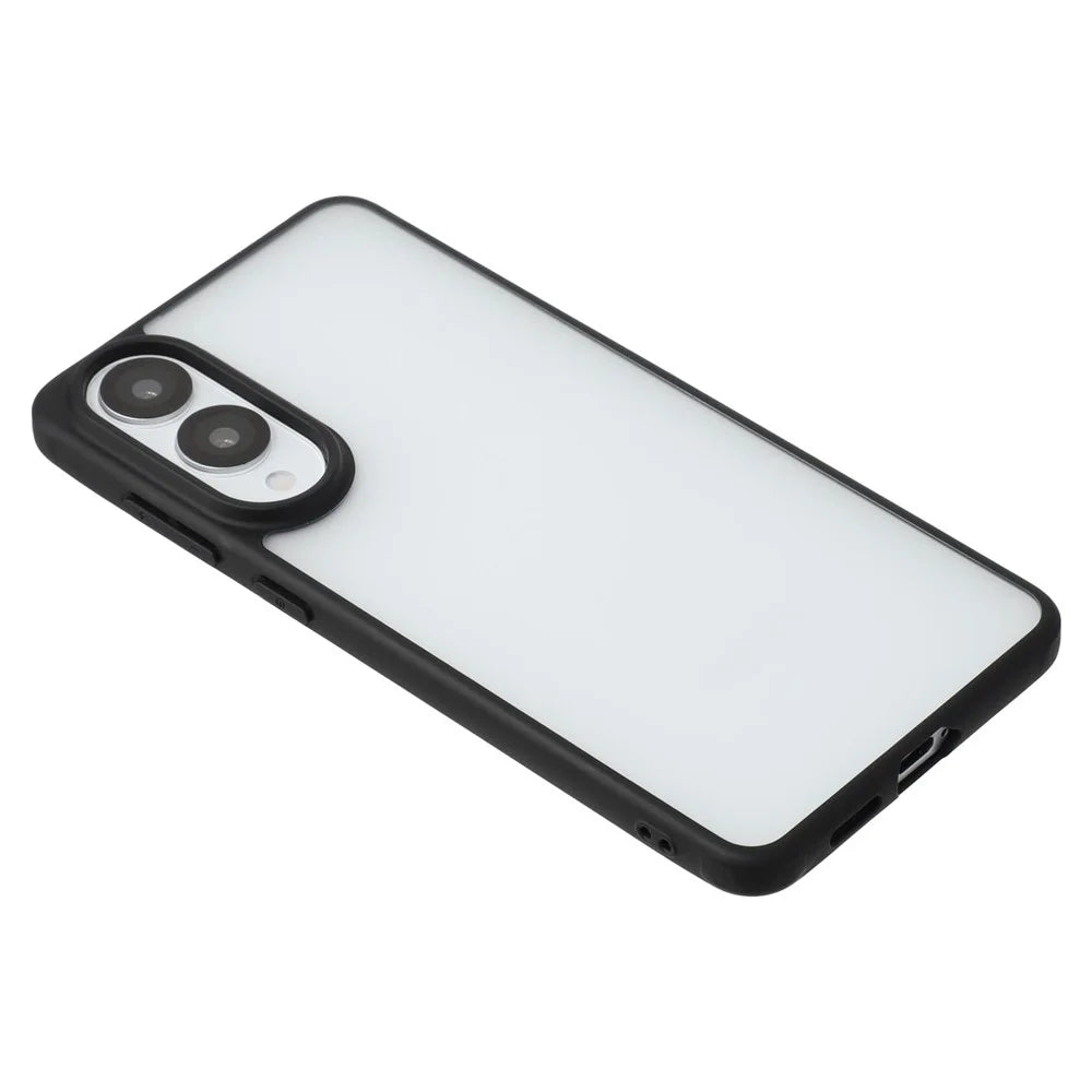 X-LEVEL For Samsung	Galaxy S25 Edge Case PC + TPU Matte Finish Protective Phone Cover - Black - 6
