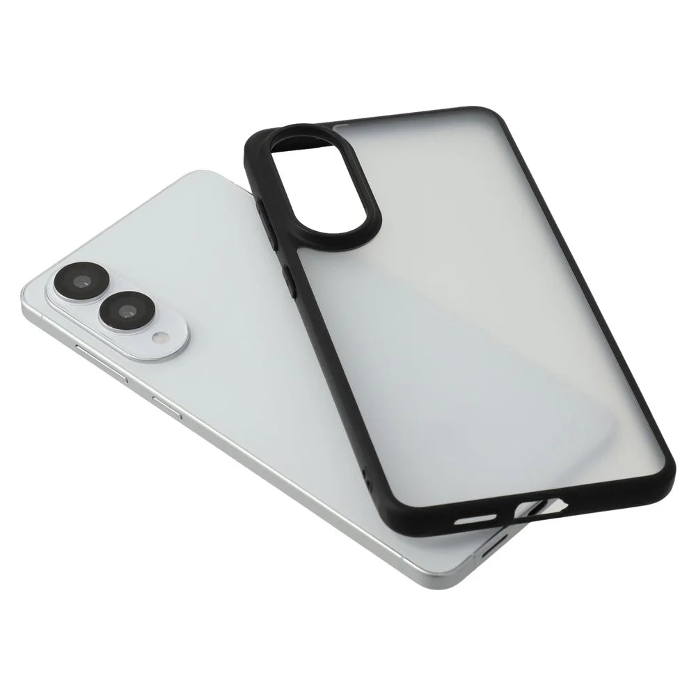 X-LEVEL For Samsung	Galaxy S25 Edge Case PC + TPU Matte Finish Protective Phone Cover - Black - 7