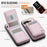 JEEHOOD For Google Pixel 9a Leather Back Cover Magnetic Case  J06 Phone Case with Card Bag RFID Blocking - Pink - 3