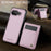 JEEHOOD For Google Pixel 9a Leather Back Cover Magnetic Case  J06 Phone Case with Card Bag RFID Blocking - Pink - 7