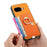 For Google Pixel 9a Case Ring Kickstand Leather + TPU + PC Phone Cover Detachable Card Holder - Orange - 4
