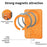 For Google Pixel 9a Case Ring Kickstand Leather + TPU + PC Phone Cover Detachable Card Holder - Orange - 6
