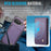 JEEHOOD For Google Pixel 9a Case  J05 Leather Mobile Cover with Detachable Magnetic Card Bag - Purple - 7