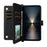For Sony Xperia 1 VII Wallet Case with Shoulder  /  Wrist Strap Leather Phone Cover Stand - Black - 6