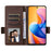 For TCL 60R 5G  /  60 5G Case with Wrist Strap Litchi Texture PU Leather Wallet Phone Cover - Brown - 2
