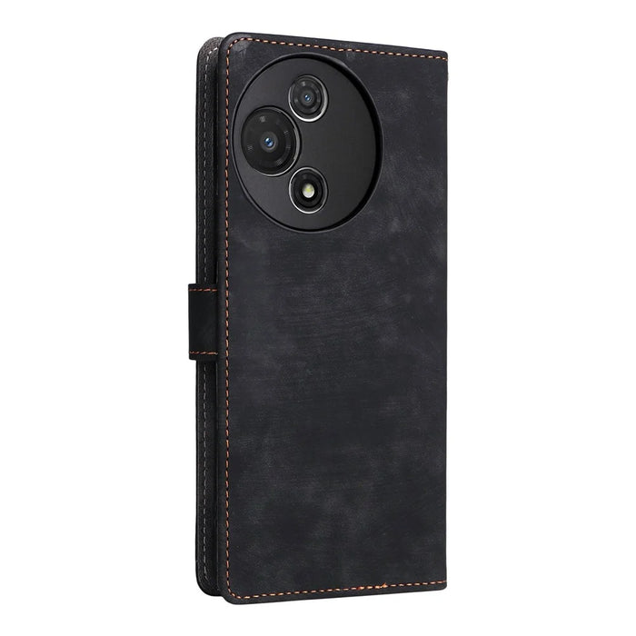 For TCL 60R 5G  /  60 5G Case Wallet RFID Blocking PU Leather Cover Stand with Strap - Black - 7