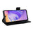 For Ulefone Note 21 Case with Wrist Strap Litchi Texture PU Leather Wallet Phone Cover - Black - 4