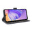 For Ulefone Note 21 Case Wallet RFID Blocking PU Leather Cover Stand with Strap - Blue - 3