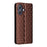 For Ulefone Note 21 Case Wallet Rhombus Imprinted Leather Phone Cover - Brown - 6