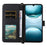 Stand Wallet Case with Shoulder  /  Wrist Strap For Umidigi G100A  /  G100 5G  /  G100 Leather Phone Cover - Black - 2