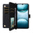 Stand Wallet Case with Shoulder  /  Wrist Strap For Umidigi G100A  /  G100 5G  /  G100 Leather Phone Cover - Black - 6