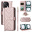 Stand Wallet Case with Shoulder  /  Wrist Strap For Umidigi Note 100A  /  Note 100 5G  /  Note 100 Leather Phone Cover - Pink - 1