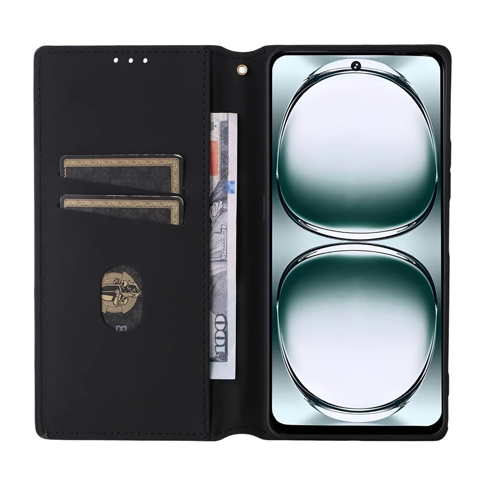 Leather Case For Umidigi Note 100A  /  Note 100 5G  /  Note 100 Wallet Rhombus Imprinted Phone Cover - Blue - 2
