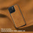 For iPhone 16 Pro Case Compatible with MagSafe Leather Back Phone Cover - Brown - 7