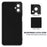 For Samsung Galaxy F06 5G / Galaxy M06 5G Liquid Silicone Case Phone Back Cover with Hand Strap - Black - 6