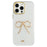 For iPhone 16 Pro Max Case Gold Bow Epoxy Design TPU + PC Phone Back Cover - 3
