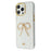 For iPhone 16 Pro Max Case Gold Bow Epoxy Design TPU + PC Phone Back Cover - 4