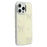 For iPhone 16 Pro Max Case Pearl Bow Epoxy Design TPU + PC Phone Back Cover - Light Yellow - 1