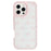 For iPhone 16 Pro Max Case Epoxy Design TPU + PC Phone Cover with Bowknot Pattern, Rhinestone Decor - Pink - 3