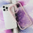 For iPhone 16 Pro Max Case Epoxy Design TPU + PC Phone Cover with Bowknot Pattern, Rhinestone Decor - Pink - 7