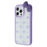 For iPhone 15 Pro Max Case Epoxy Design TPU + PC Phone Back Cover with Bow, Rhinestone Decor - Purple - 4