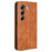 For TECNO Camon 40 4G CM5 Leather Case Wallet Stand Retro Texture Phone Cover - Brown - 7