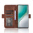 For TECNO Camon 40 4G CM5 Leather Case Phone Wallet Cover with Multiple Card Slots - Brown - 2