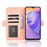For Ulefone Note 21 Leather Case Phone Wallet Cover with Multiple Card Slots - Pink - 2