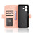 For Ulefone Note 21 Leather Case Phone Wallet Cover with Multiple Card Slots - Pink - 4