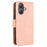 For Ulefone Note 21 Leather Case Phone Wallet Cover with Multiple Card Slots - Pink - 7
